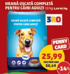 HRANĂ USCATĂ COMPLETĂ PENTRU CÂINI ADULȚI