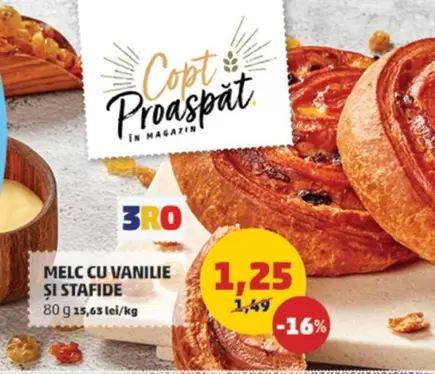 MELC CU VANILIE ȘI STAFIDE