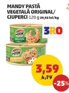 PASTĂ VEGETALĂ ORIGINAL/CIUPERCI