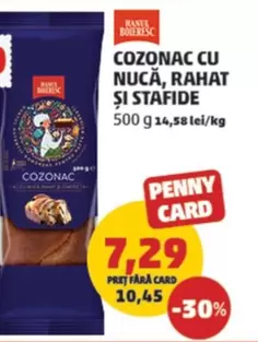 COZONAC CU NUCĂ, RAHAT ȘI STAFIDE