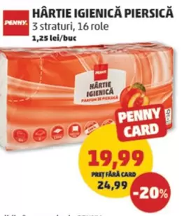 HÂRTIE IGIENICĂ PIERSICĂ