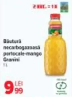 Băutură necarbogazoasă portocale-mango