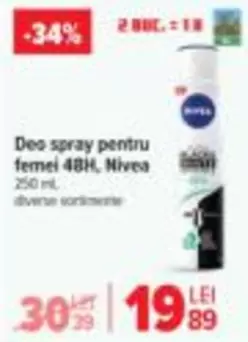 Deo spray pentru femei 48H