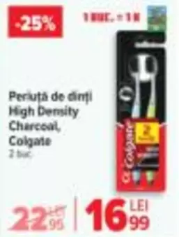 Perlută de dinți High Density Charcoal