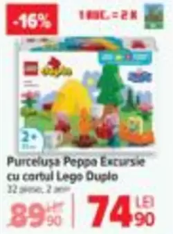 Lego - Purcelusa Peppa Excursie cu cortul Duplo