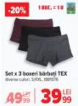 Set x 3 boxeri bărbați TEX