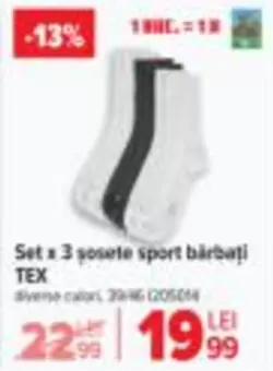 Set x 3 sosete sport bärbați