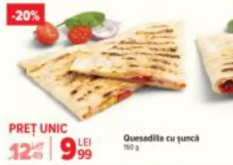 Quesadila cu șuncă