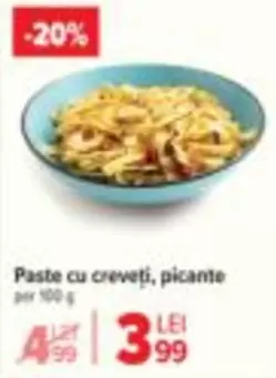 Paste cu creveți, picante