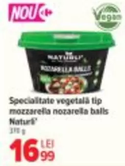 Specialitate vegetală tip mozzarella nozarella balls