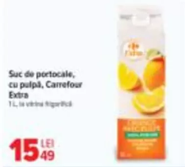 Suc de portocale, cu pulpă