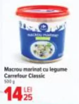Macrou marinat cu legume