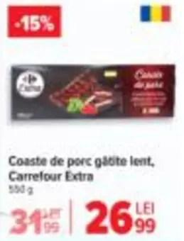 Coaste de porc gătite lent