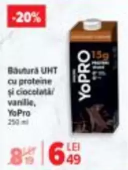Bautura UHT cu proteine și ciocolată/vanilie