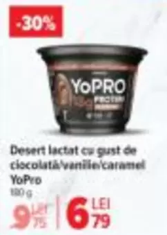 Desert lactat cu gust de ciocolată/vanile/caramel