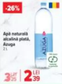 Apă naturală alcalină plată