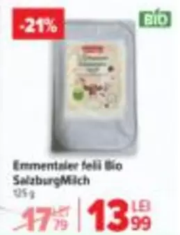 Emmentaler felii Bio