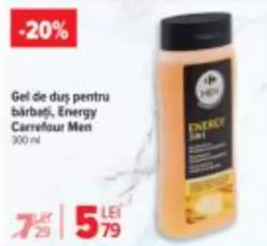 Gel de duş pentru bărbați, Energy