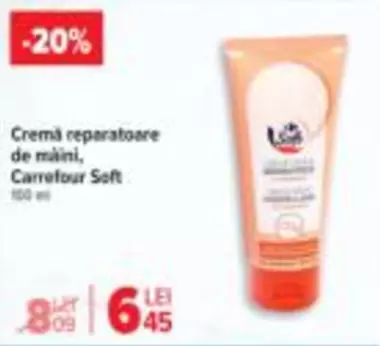 Cremă reparatoare de mâini, Carrefour Soft