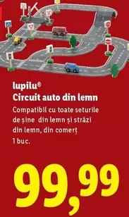 Circuit auto din lemn