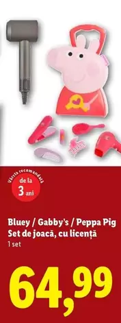 Peppa Pig - Bluey / Gabby's / Set de joacă, cu licență