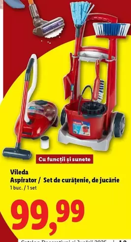 Aspirator/ Set de curățenie, de jucărie