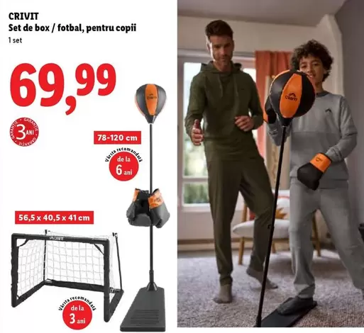 Set de box/fotbal, pentru copii