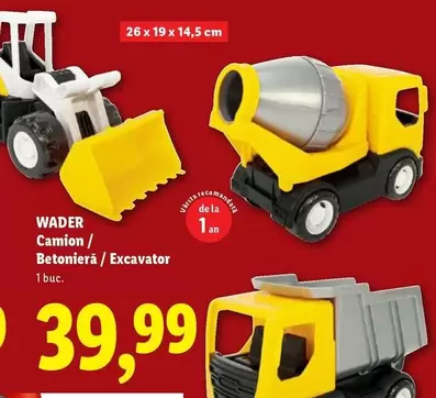 Camion / Betonieră / Excavator