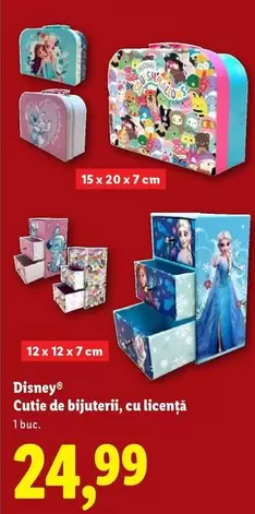 Cutie de bijuterii, cu licență