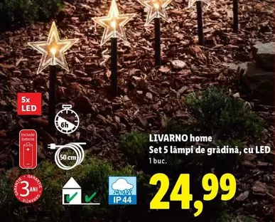 Set 5 lämpi de grădină, cu LED