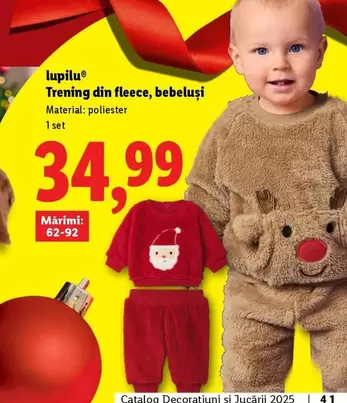 Trening din fleece, bebeluși