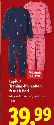 Trening din molton, fete / băieți