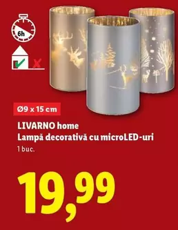 Lampă decorativă cu microLED-uri