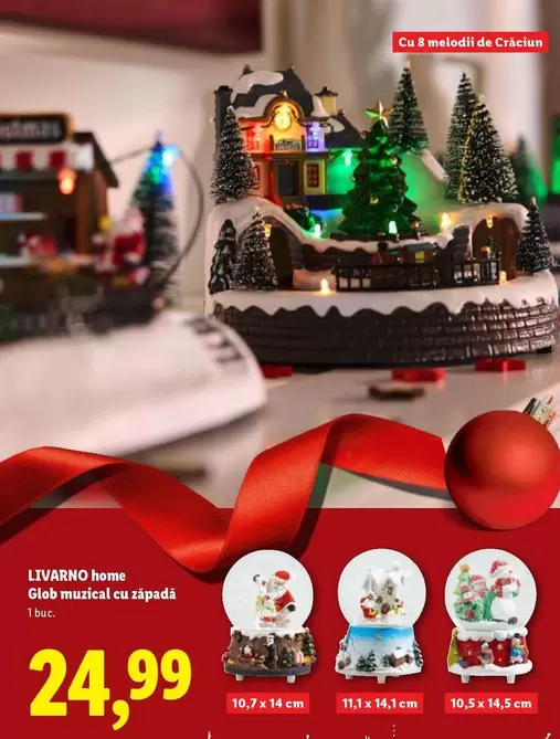 Glob musical cu zăpadă