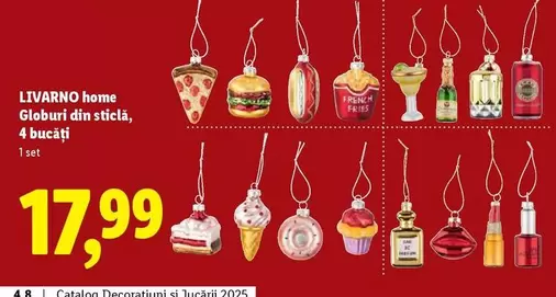 Globuri din sticlă, 4 bucăți