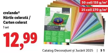 Hârtie colorată / Carton colorat