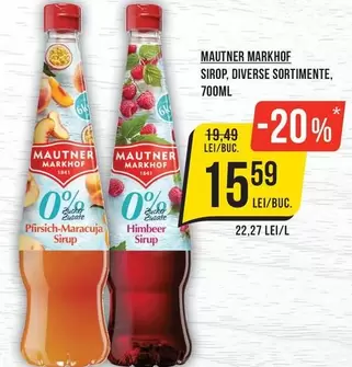 SIROP, DIVERSE SORTIMENTE