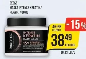 MASCĂ INTENSE KERATIN/ REPAIR