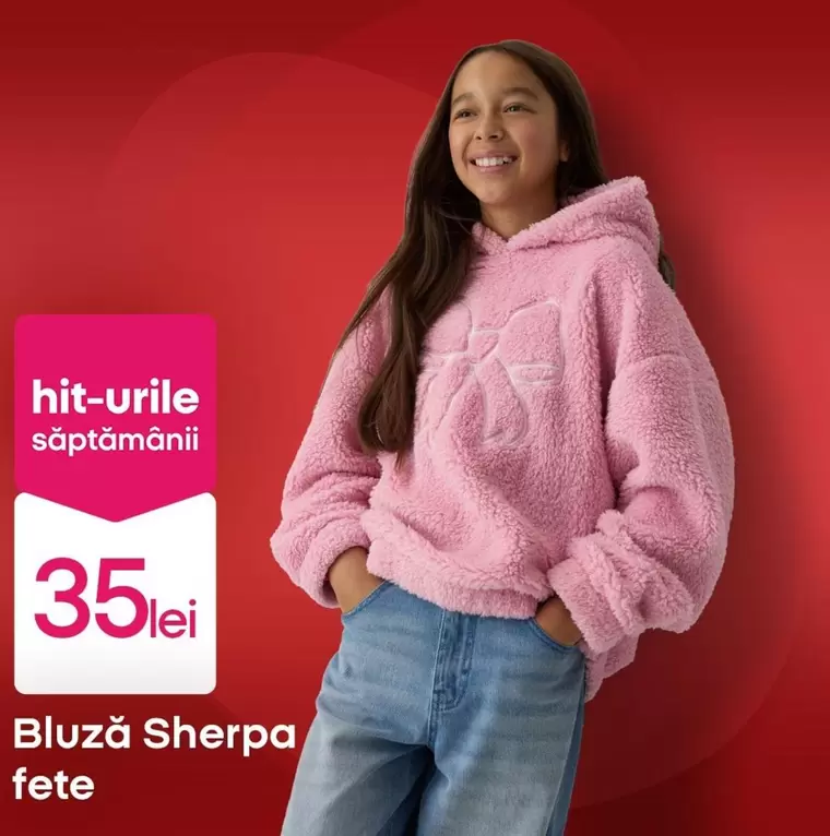 Bluză Sherpa fete