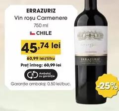 Vin roşu Carmenere