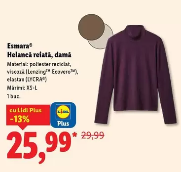 Helancă reiată, damă