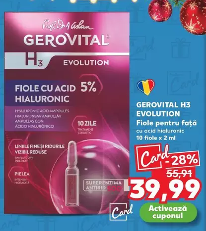 Gerovital - Fiole pentru faţă