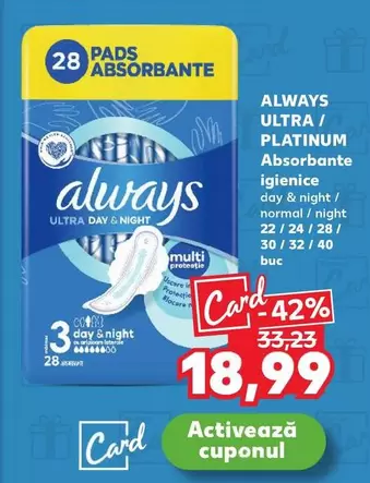Always - ULTRA / PLATINUM Absorbante igienice