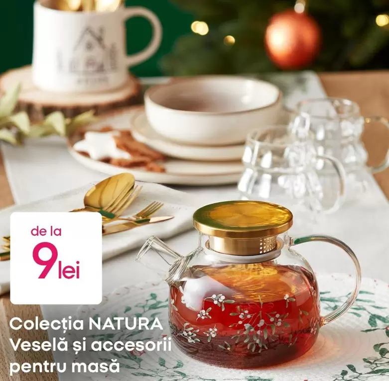 Colecția NATURA Veselă și accesorii pentru masă