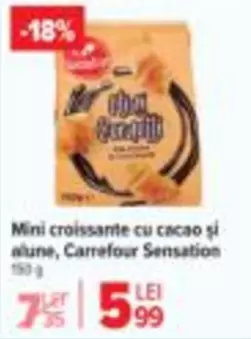 Mini croissants cu cacao și alune