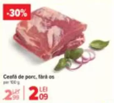 Cefă de porc, fără os