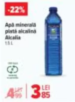 Apă minerală plată alcalină