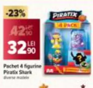 Pachet 4 figurine Piratix Shark