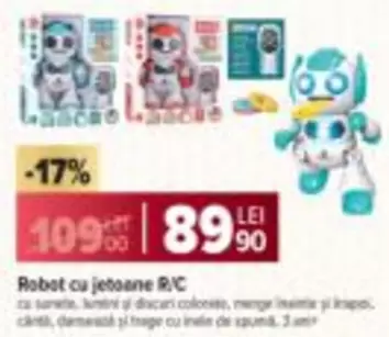 Robot cu jetoane R/C