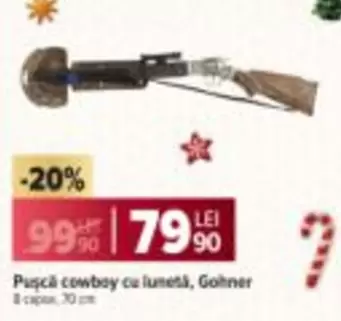 Puşcă cowboy cu lunetă